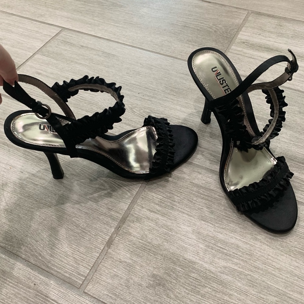 Unlisted black heels
